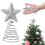 Glitter Patriotic Star Tree Topper Red White Blue 1 Pack 1
