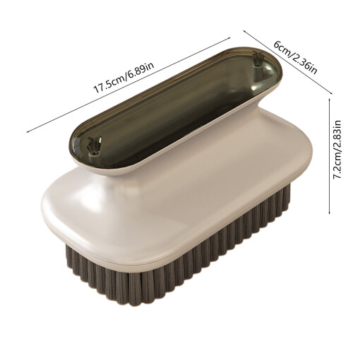 Shoe Brush Hard Bristle Multifunctional Gray 2