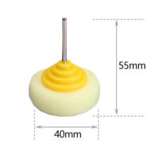 Mini Polishing Sponge Buffing Wheel 40mm 3mm Shank