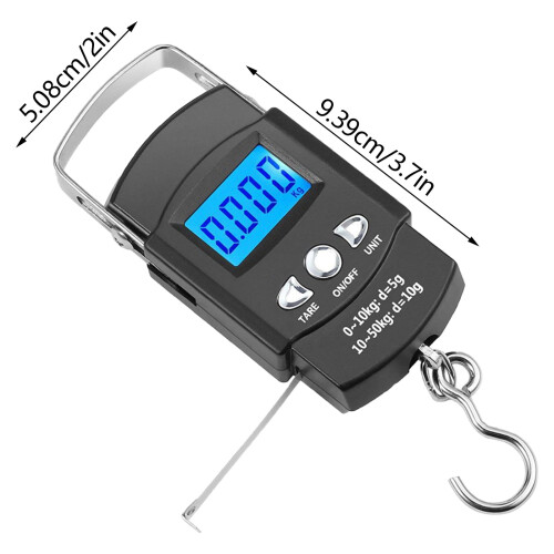 Digital Fish Weighing Scale with Measuring Tape 2