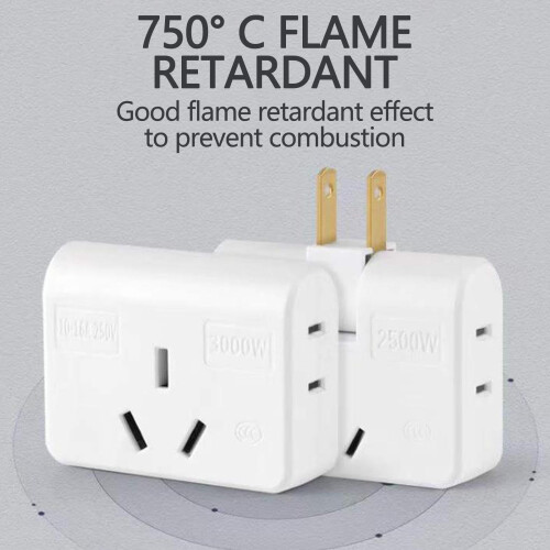 Rotatable Outlet Extender Slim Wall Tap Socket 1 Pack 2