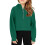 Girls Half-Zip Hoodie Long Sleeve Lightweight Pullover with 1