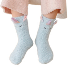 Unicorn Pattern Baby Ankle Socks Soft Fleece Warm Thick