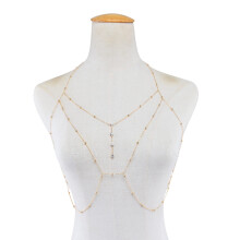 Copper Sequin Belly Chain for Women Simple Style