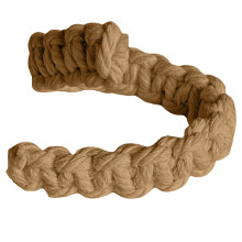 Handwoven Cotton Jute Curtain Tiebacks Brown Beige