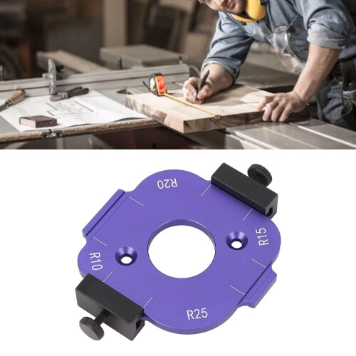 Aluminum Round Corner Radius Template for Router Table 2
