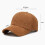 Corduroy Baseball Cap Solid Color Adjustable Peak Hat 5