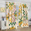Orange Lemon Curtains Vintage Bohemian Pattern Blackout Rod 4