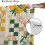Orange Lemon Curtains Vintage Bohemian Pattern Blackout Rod 6