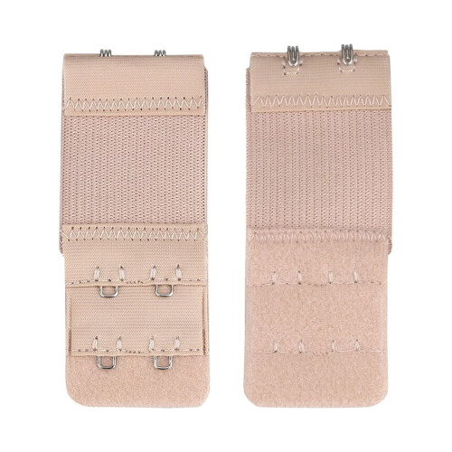 Bra Extender Strap Elastic Lingerie Extender White 2-Hook