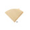 Pour-Over Coffee Filter Paper Brown/White 12x11.5 cm 2