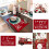 Valentine's Day Table Mats Linen Heat-Resistant 4 Pack 4