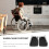 Wheelchair Leg Rest Pad Elevating Foot Plate 1 Pair 5