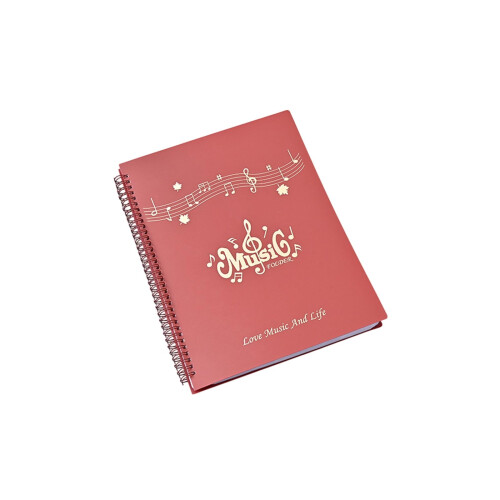 A4 Music Score Folder Gold Embossed 20 Sheets 32x25cm 1