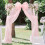 Giant Bow Decoration Light Pink 18 x 33 Inch 4