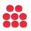 Red Crepe Paper Rolls Decoration 8 Rolls 1