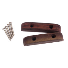 Guitar and Bass Thumb Rest Set Natural Wood 2 pcs 6.5 cm