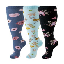 Compression Socks for Women and Men 20-30 mmHg XXL 3 Pairs