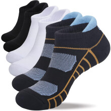 Athletic Running Ankle Socks Low Cut Cushioned 6 Pairs