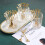Mini Gold Coffee Spoons and Dessert Forks Set 20-Pc 8