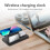 Wireless Charging Station with Digital Alarm Clock 15W Black 4