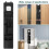 Hanging Closet Organizer with Mirror 51.57x11.02 Inch 6