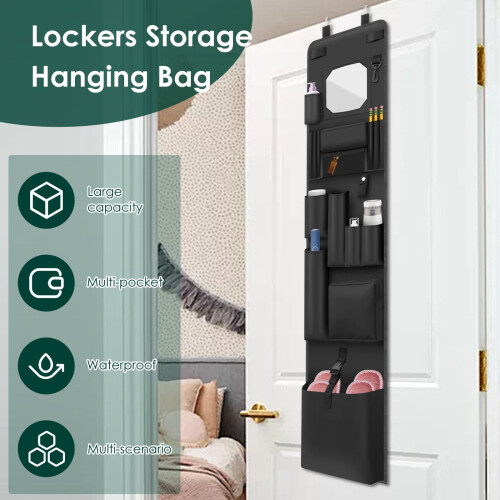 Hanging Closet Organizer with Mirror 51.57x11.02 Inch 2