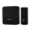 Smart Wireless Doorbell Kit Solar Button Plug-In Chime Black 2