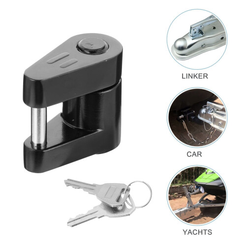 trailer lock coupler tongue hitch latch anti-theft security 1