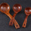 Natural Wood Soup Ladle Long Handle Size S 6
