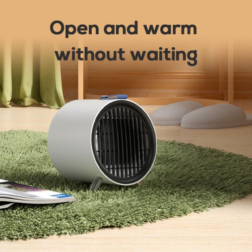White Electric PTC Space Heater 500W 3-Speed Indoor