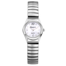 Women's Stainless Steel Elastic Strap Analog Quartz Watch