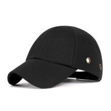 (Black) Cap Safety Work With Abs Inner Shell Breathability Construction Site For