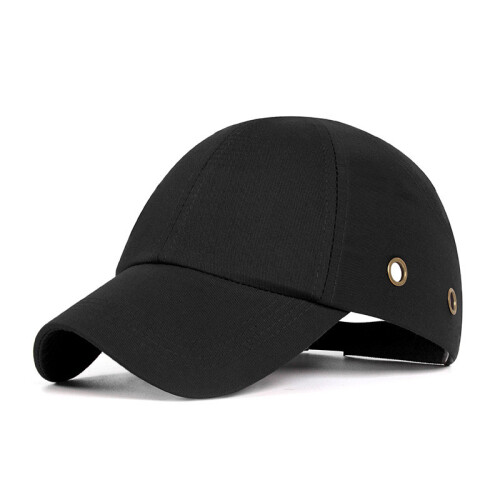 (Black) Cap Safety Work With Abs Inner Shell Breathability Construction Site For