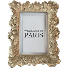 Vintage 5x7 Picture Frame Pale Gold Antique Style