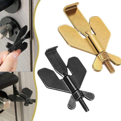 Travel Door Security Lock Butterfly Stopper Adjustable