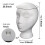 Foam Wig Head Model Display Stand 1 Piece 4