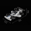 RC Drone and Remote Control Car 2-in-1 with Lights White 8