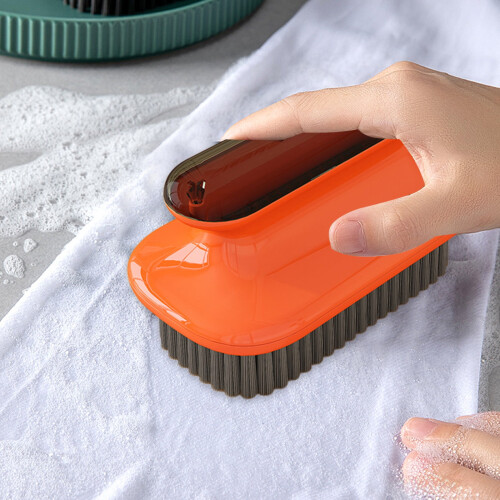 Shoe Brush Hard Bristle Multifunctional Orange 1