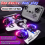 RC Drone and Remote Control Car 2-in-1 with Lights White 4
