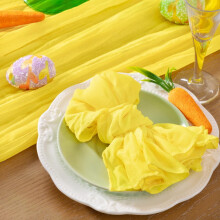 Lemon Yellow Washable Cheesecloth Napkins Cotton Gauze