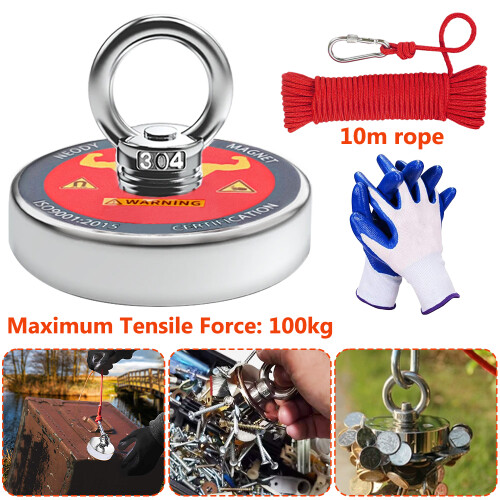 Magnet Fishing Kit Strong Pull Force 10M rope 1