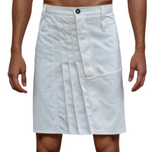 Men's Scottish-style Retro Pleated Skirt Solid Casual Design