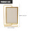 Rotating Picture Holder Golden Iron Square 1 Pack 2