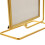 Rotating Picture Holder Golden Iron Square 1 Pack 5