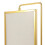 Rotating Picture Holder Golden Iron Square 1 Pack 7