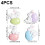 Easter Rabbit Fridge Magnet Resin 4 Pieces 2