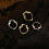 925 Silver Heart-Shaped Hoop Huggie Earrings 5