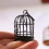 Birdcage Statue Desk Decor Model for Kids 6