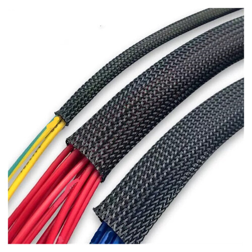 Black Insulated PET Cable Sleeve 5 Meters 2